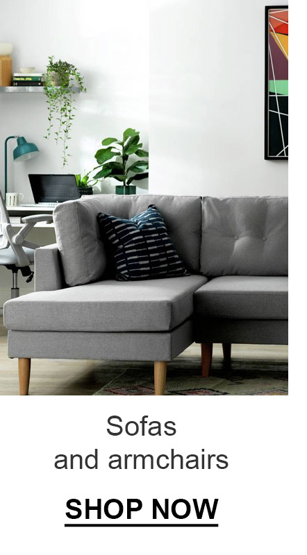 Sofas and armchairs. Shop now.