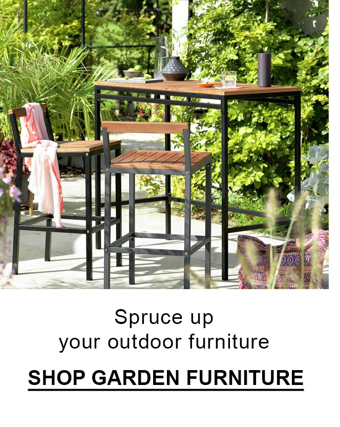 Shop garden furniture.