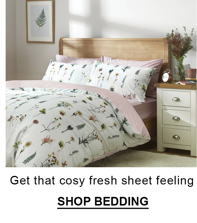 Shop bedding.
