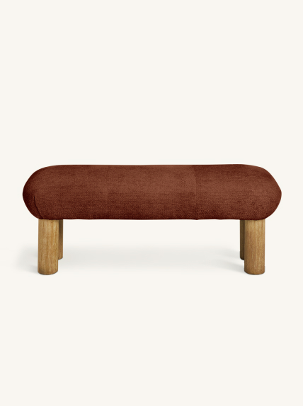Habitat May Fabric Bench - Rust