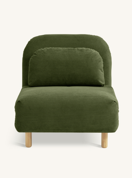 Habitat Benji Single Fabric Chairbed - Green
